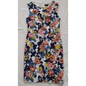 The Limited Dress Floral Sleeveless Shift Womens Size 8